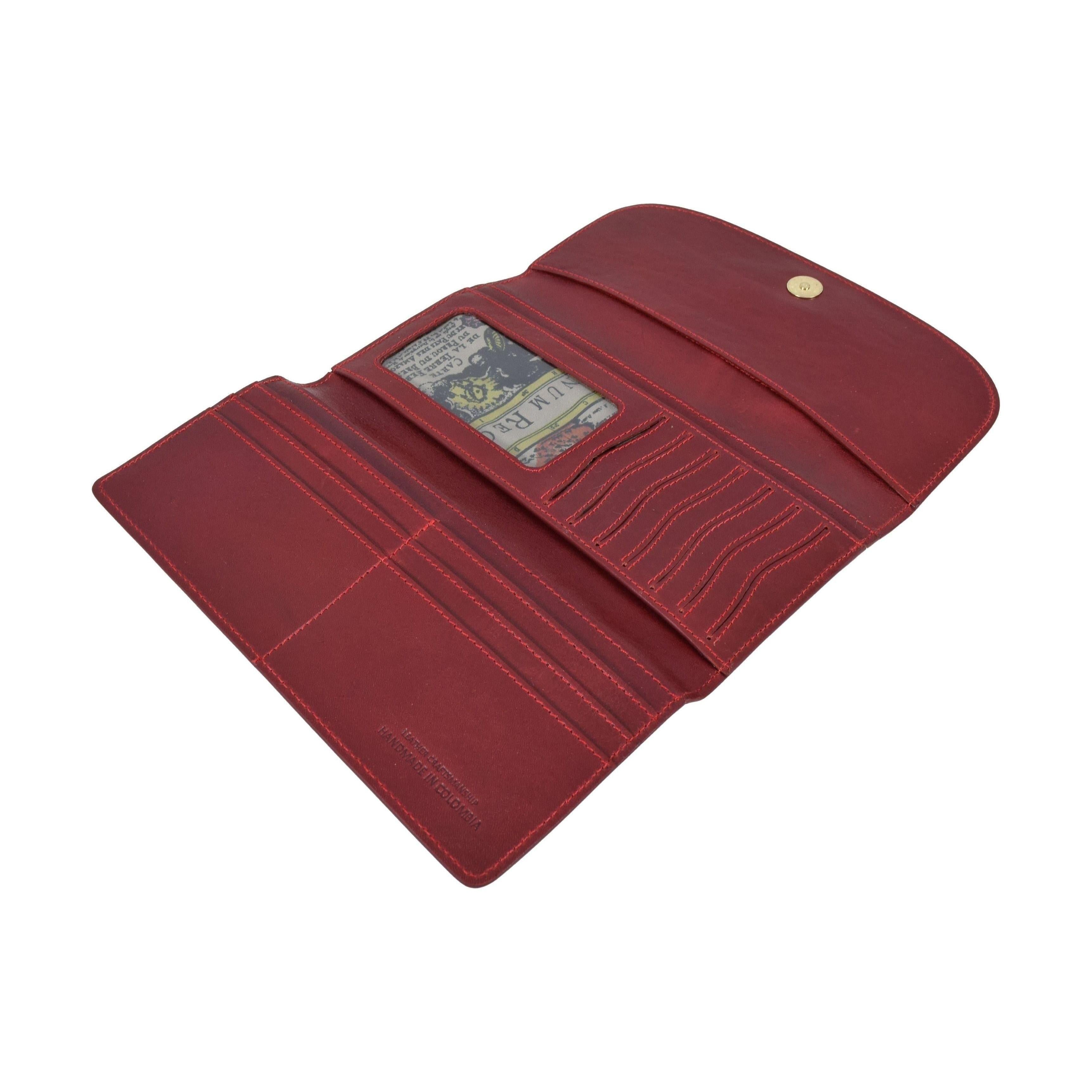 Three Leaf Ladies Wallet, Wallet | LAND Leather Goods