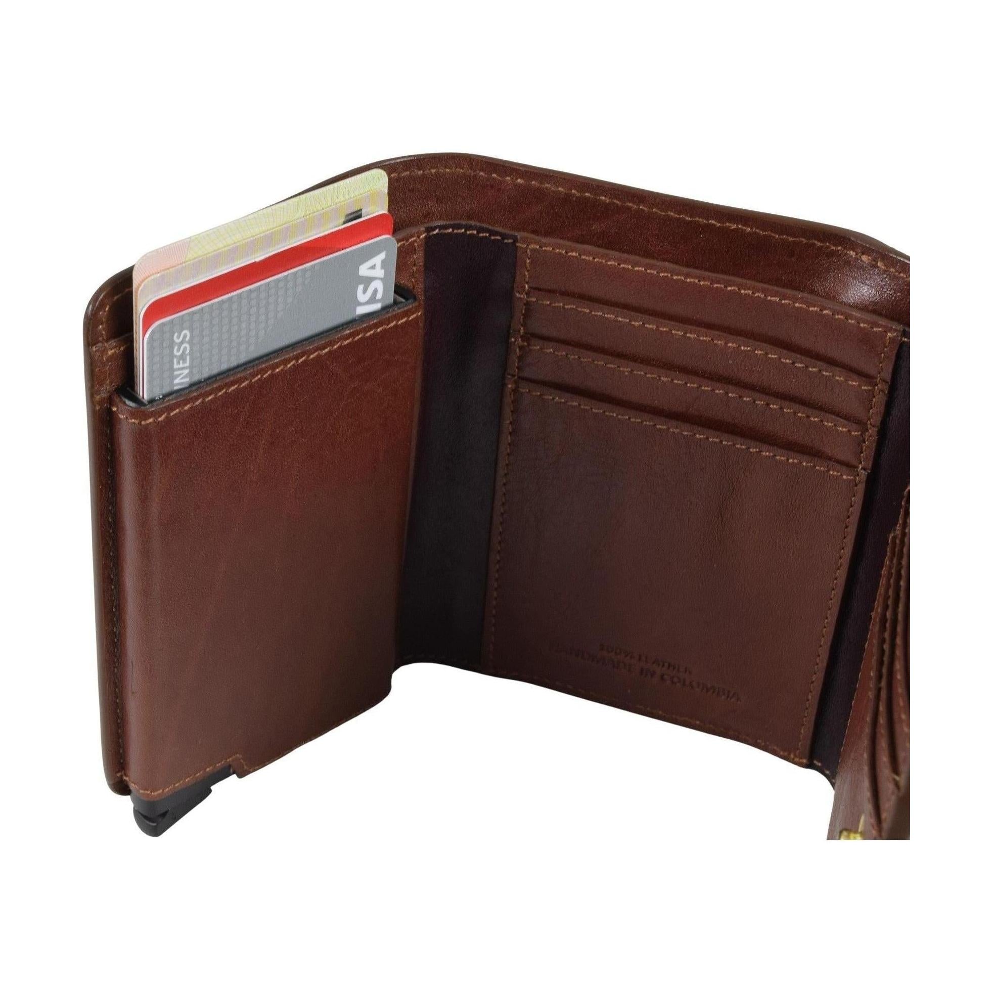Ladies Pop Up Card Wallet, Wallet | LAND Leather Goods