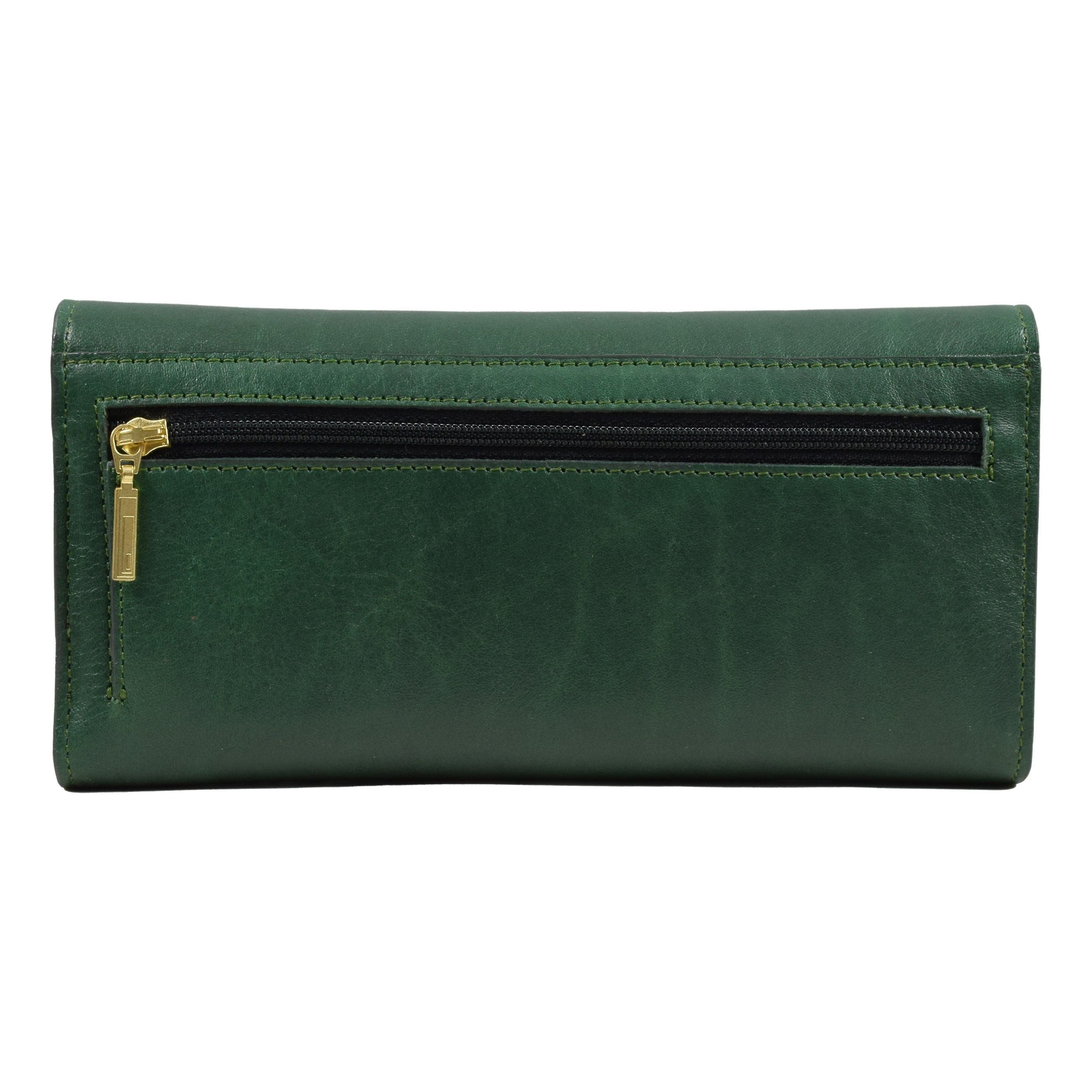 Three Leaf Ladies Wallet, Wallet | LAND Leather Goods