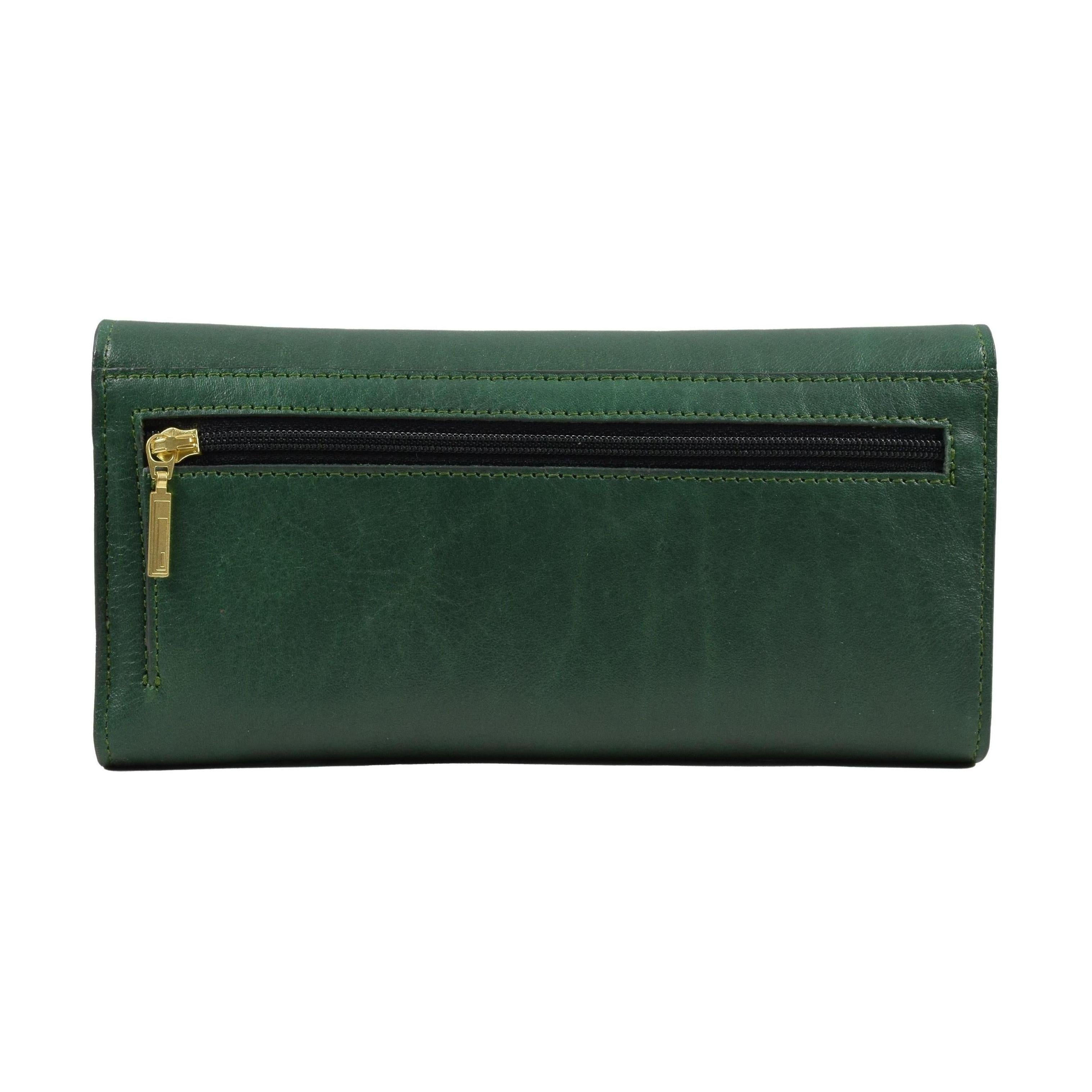 Three Leaf Ladies Wallet, Wallet | LAND Leather Goods