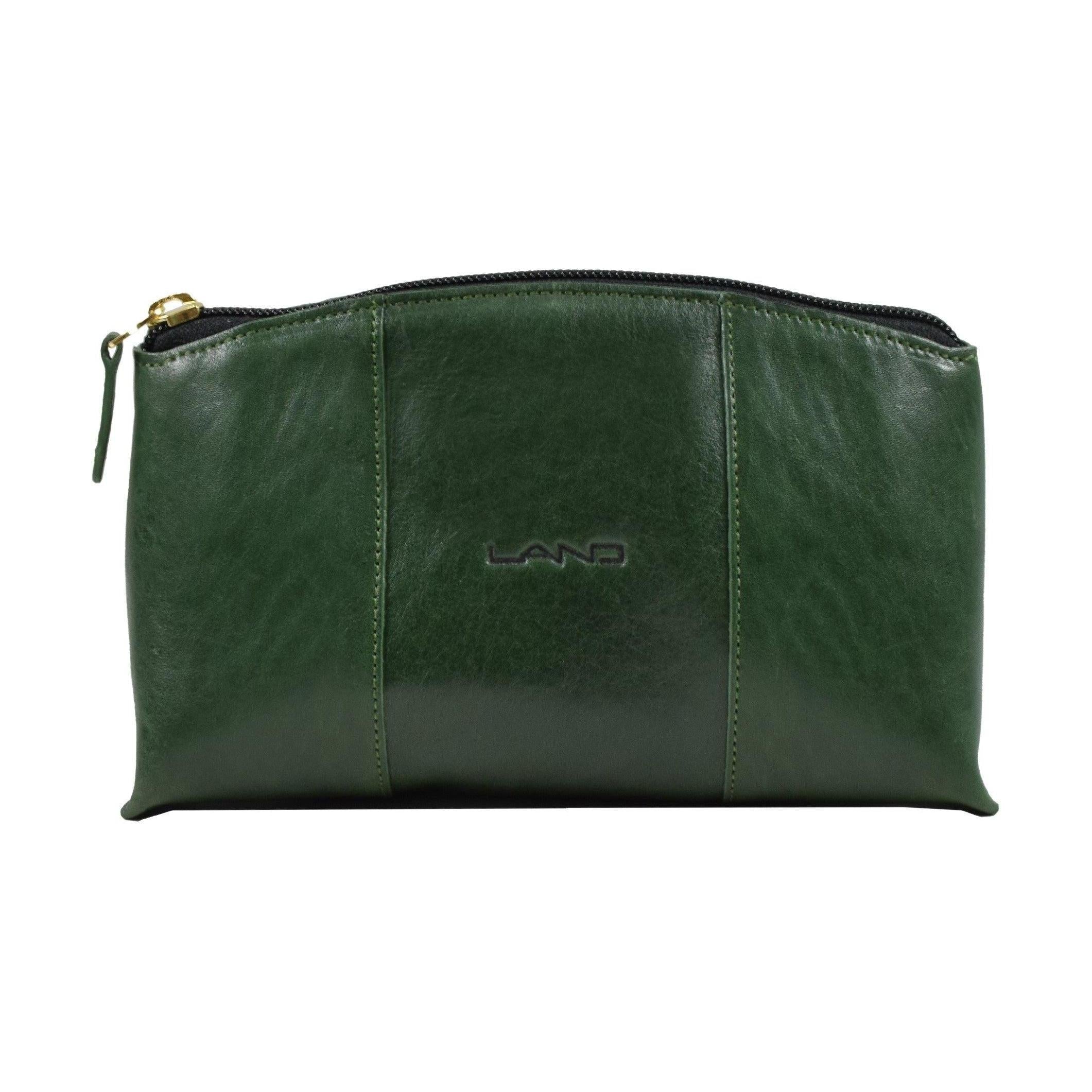 Cosmetic Pouch With Mirror, Cosmetic Pouch | LAND Leather Goods