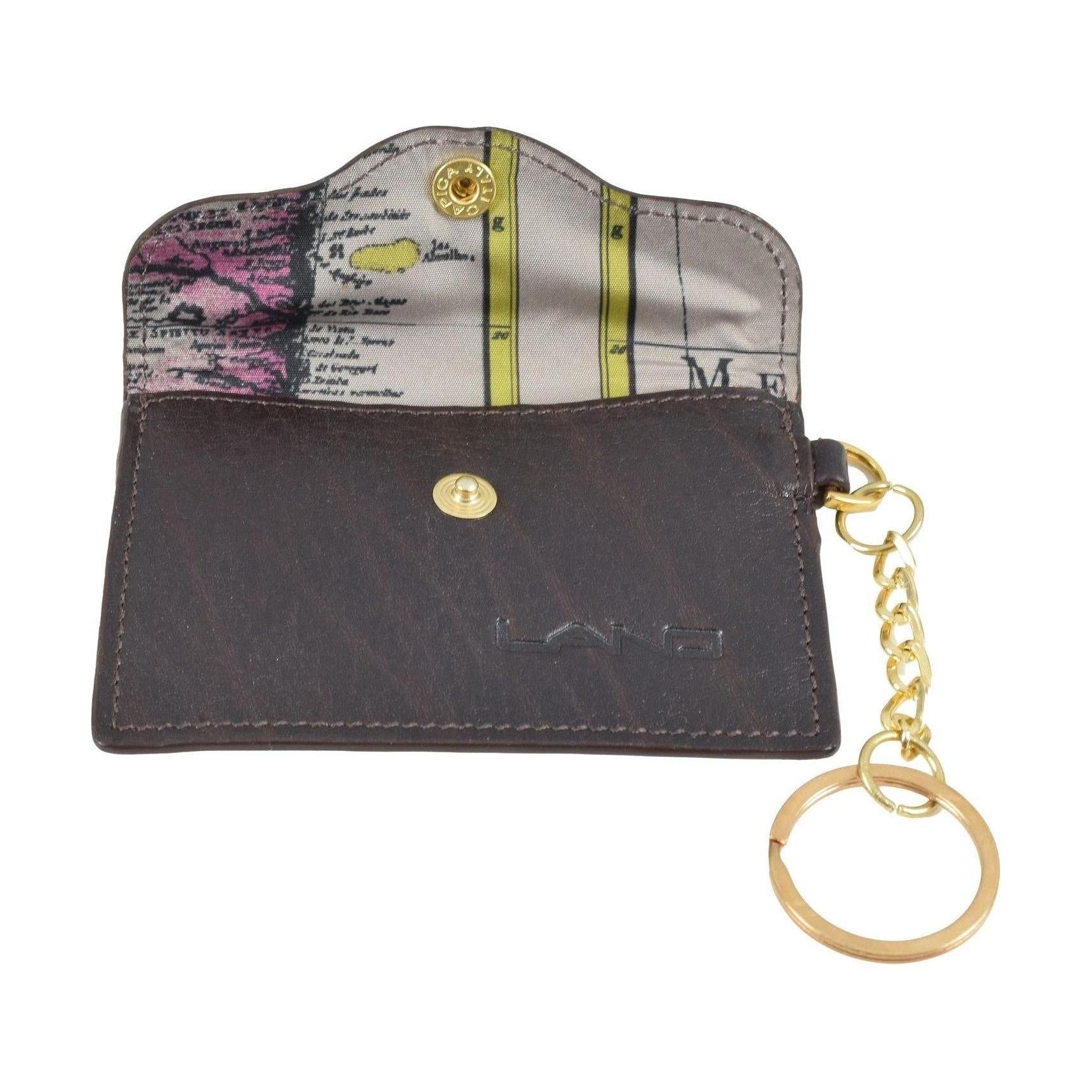 Key Ring Card Holder, Key Ring | LAND Leather Goods