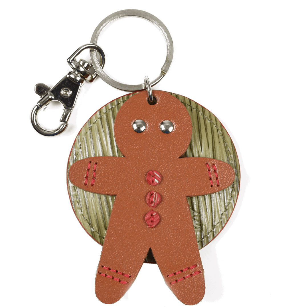 Gingerbread Man Key Ring – LAND Leather Goods