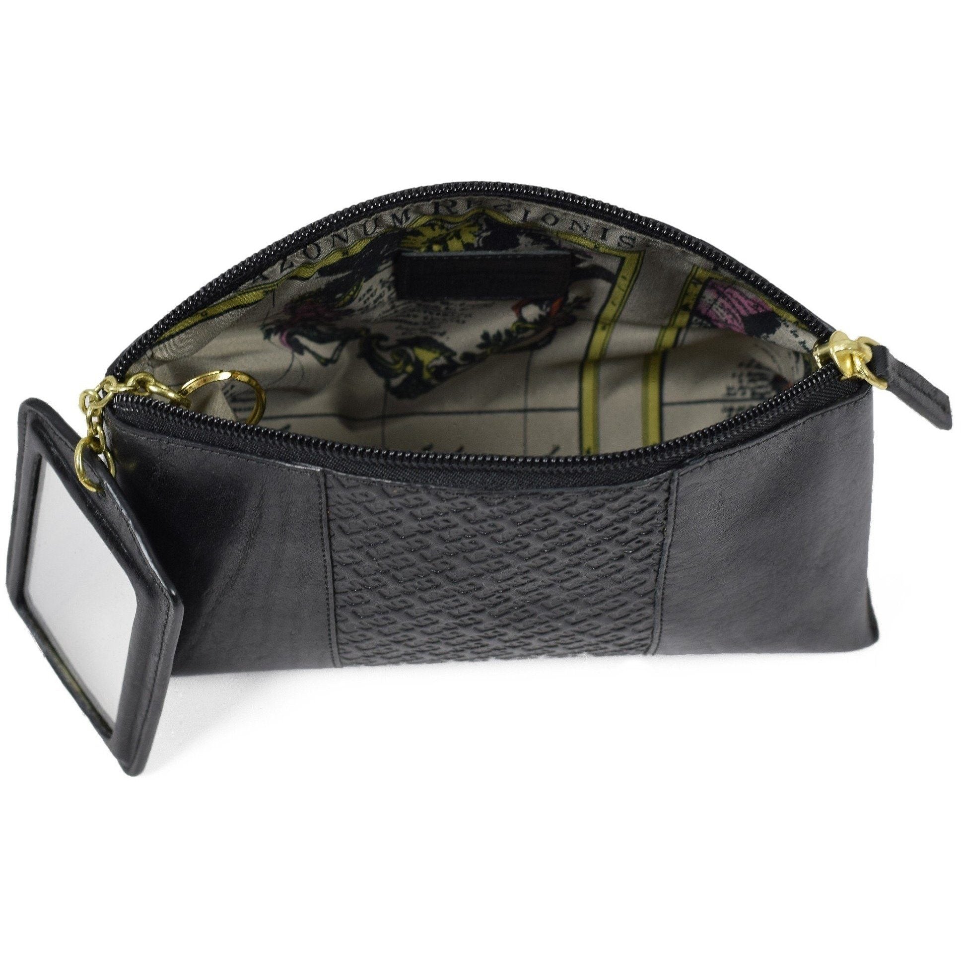 Limited Cosmetic Pouch With Mirror, Cosmetic Pouch | LAND Leather