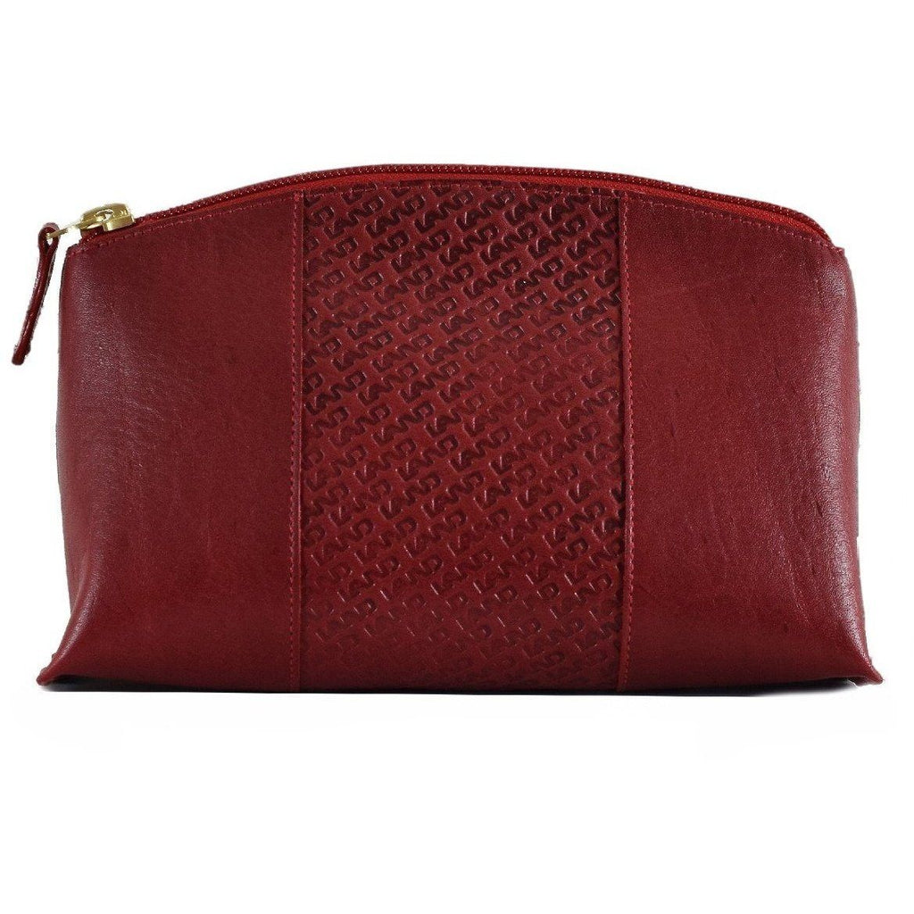 Limited Cosmetic Pouch With Mirror - LAND Leather Goods