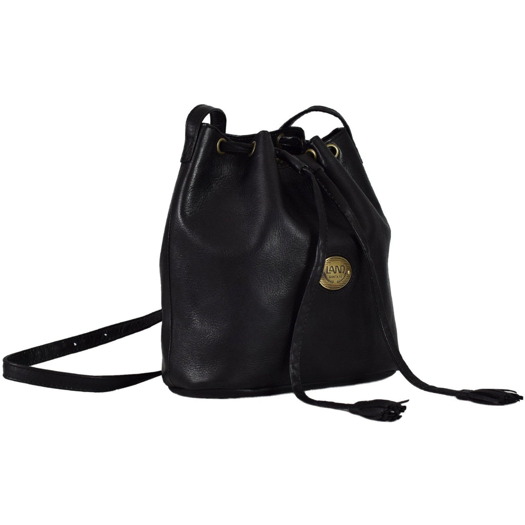Santa Fe Gracie Drawstring, Crossover Bag | LAND Leather