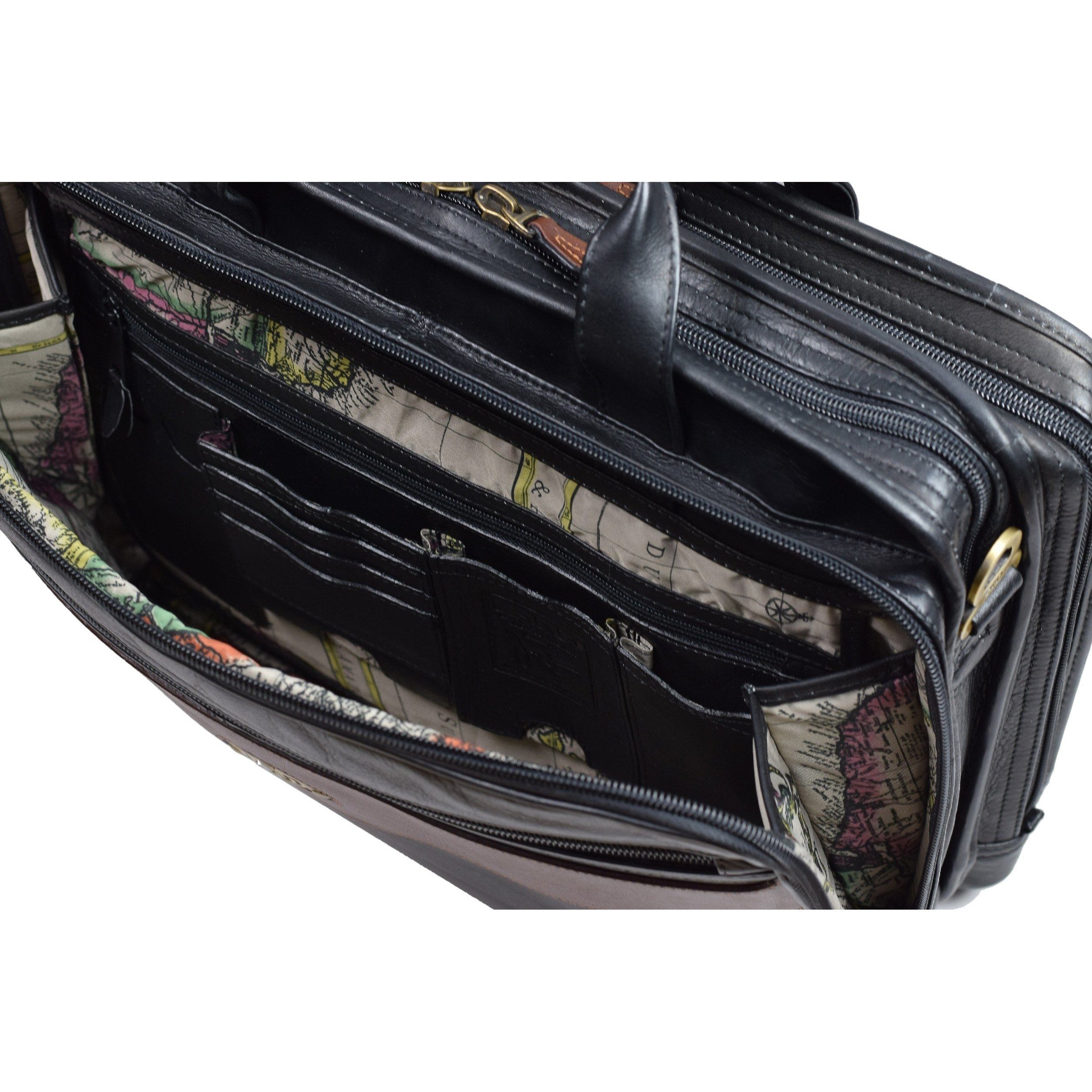 Traveler Briefcase - Leather Briefcase for Men – LAND Leather Goods