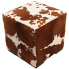 Natural Cowhide Pouf, LAND Puff | LAND Leather