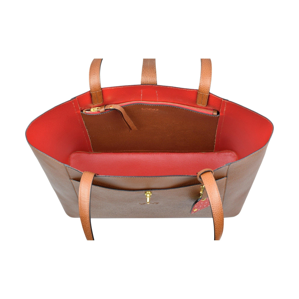 Bisenzio Ruby Shopper - LAND Leather Goods