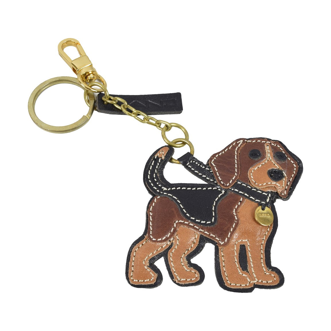 K-9 Friend Keyring, Key Ring | LAND Leather Goods