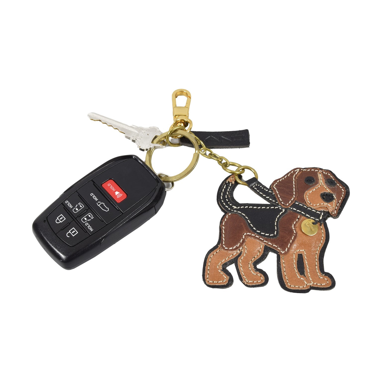 K-9 Friend Keyring, Key Ring | LAND Leather Goods