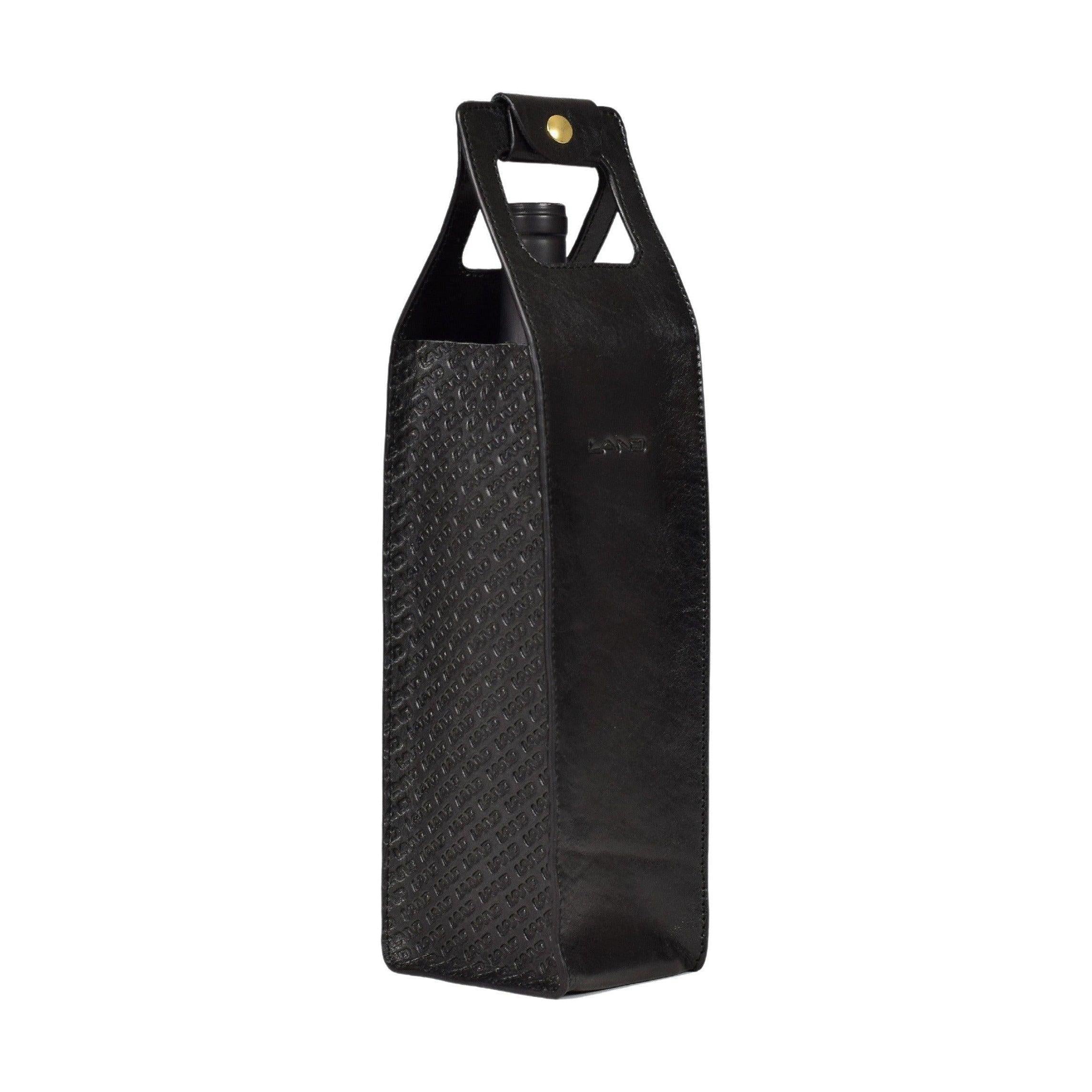 Limited Wine Bottle Tote - LAND Leather Goods