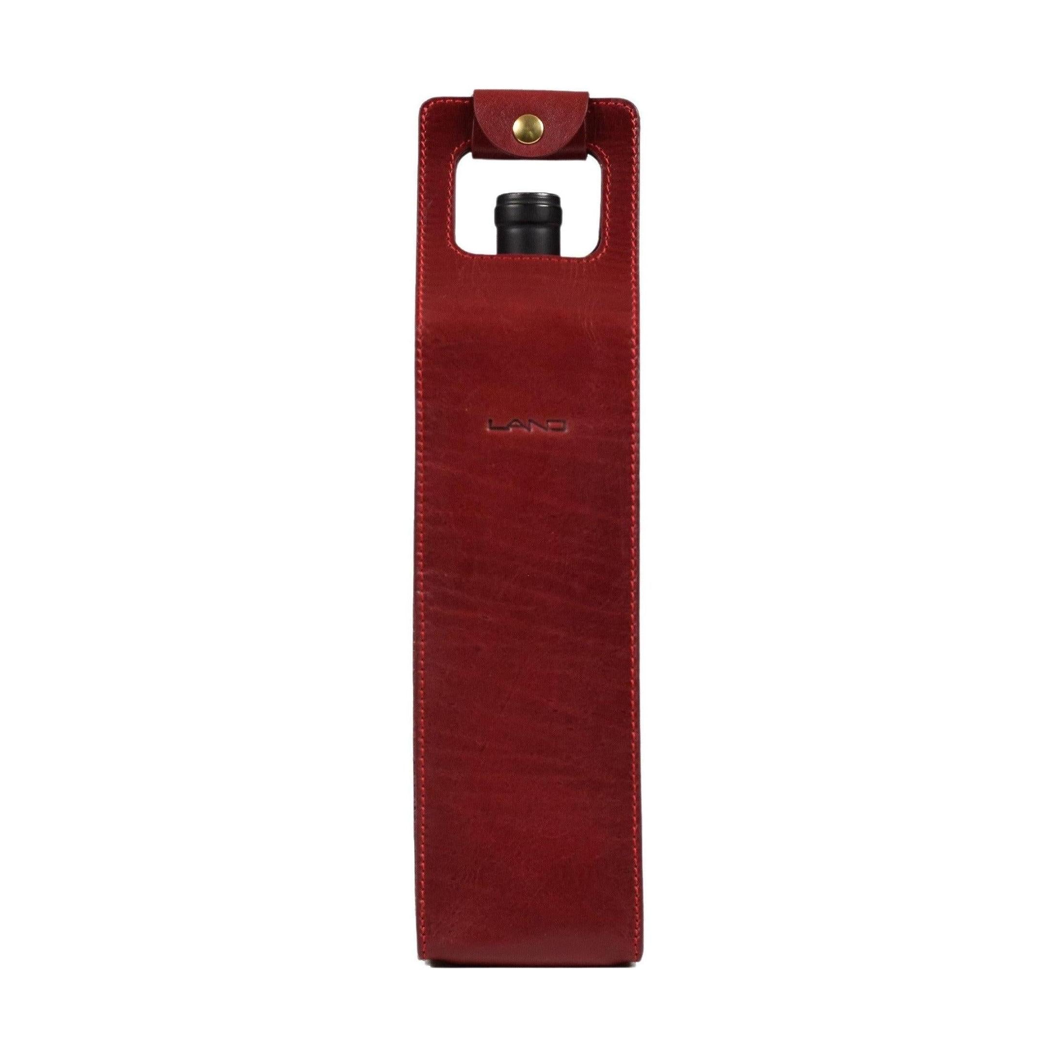 Limited Wine Bottle Tote - LAND Leather Goods